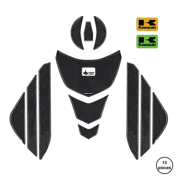 H2-SX 2025 ile Uyumlu Kaydırmaz 6D Karbon 13 Parça Tank Pad Seti GC49 ürün görseli