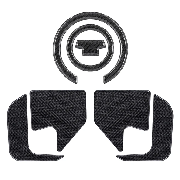 Yamaha MT10 2016 ile Uyumlu Kaydırmaz 6D Karbon 19 Parça Tank Pad Seti GC48 - Resim 14