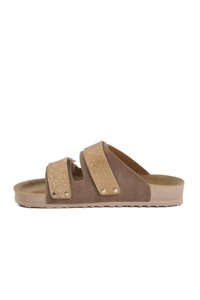 Aspor Vizon Simli Cırtlı Kadın Düz Terlik - 2