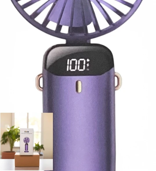 USB Şarjlı El Fanı I Mini Taşınabilir Fan I Yaz Serinleticisi I Vantilatör I Şarjlı Masa Üstü Fan - 5