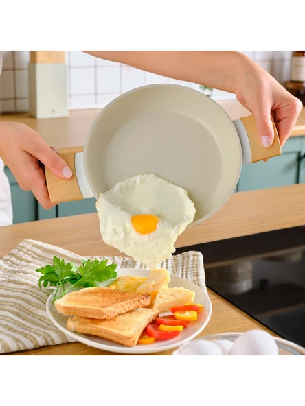 Karaca Swiss Crystal Almond Cream Indüksiyon Tabanlı Sahan 20 cm - 4