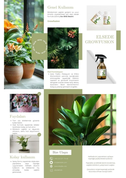 ELSEDE Growfusion Sprey Genel Kullanım Bitki Besini - Resim 2