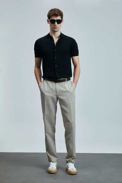 Lufian 111090132 Hector Erkek Modal Karışımlı Kazak Gömlek Erkek Gömlek - 12