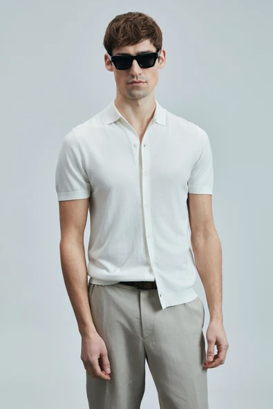 Lufian 111090132 Hector Erkek Modal Karışımlı Kazak Gömlek Erkek Gömlek - 4