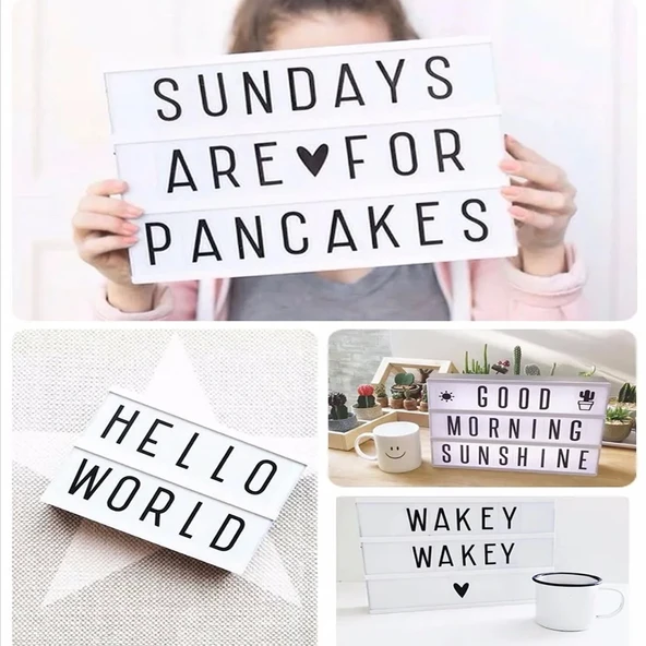 A4 Led Işıklı Yazı Panosu Lightbox - 2