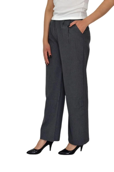 Kadın Pileli Bol Pantolon BGL-ST04352 - 2