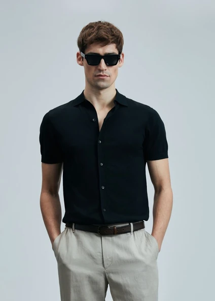 Lufian 111090132 Hector Erkek Modal Karışımlı Kazak Gömlek Erkek Gömlek