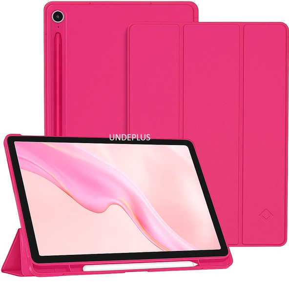 Samsung Galaxy Tab S10 FE+ Plus 13.1inç Kılıf Flip Cover Kalem Bölmeli PC Case X620 X626 - 6