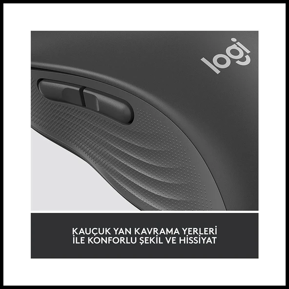 Logıtech 910-006236, M650l Signature, Siyah, Sağ El, Usb Nano 2,4g Kablosuz,4000dpi, Optik, 5 Tuşlu, 24ay Pil Ömrü, Sess - 4