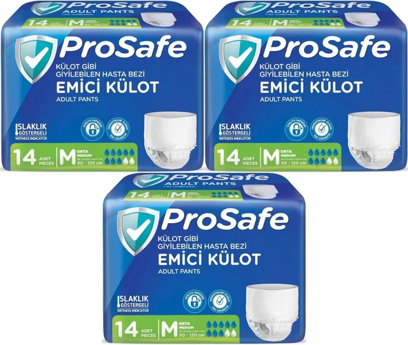 Prosafe Emici Külot Hasta Bezi M - Orta - Medium 42 Adet (3PK*14)