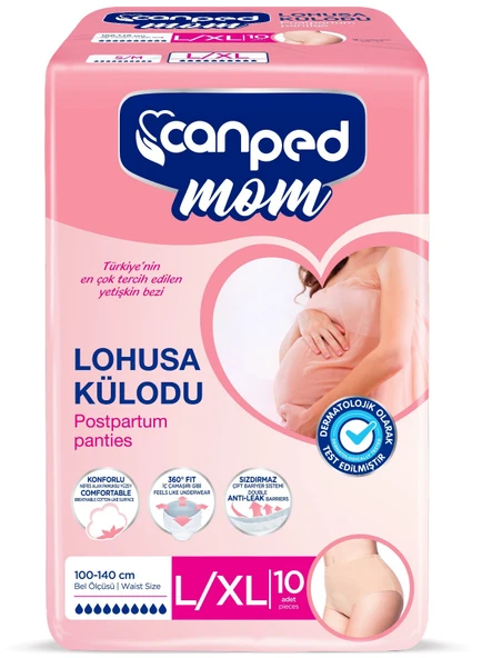 Canped Mom Lohusa Külodu - Külot Bez L - Large - Büyük / XL - Extra Large - 40 Adet (4PK*10) - 2