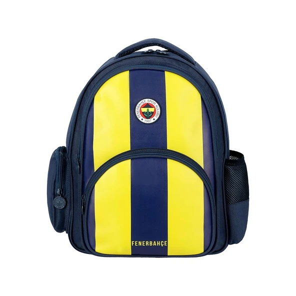 Fenerbahçe Okul Çantası Fenerbahçe Çubuklu Suni Deri İlkokul Sırt Çantası