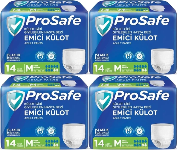 Prosafe Emici Külot Hasta Bezi M - Orta - Medium 56 Adet (4PK*14) ürün görseli