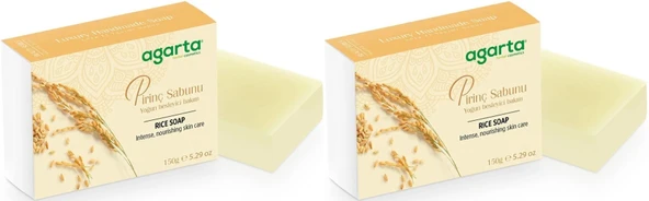 Agarta El Yapımı Doğal Sabun 150GR Pirinç (2 Li Set) - 1
