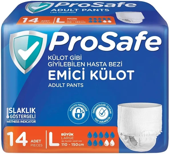 Prosafe Emici Külot Hasta Bezi L - Büyük - Large 126 Adet (9PK*14) - 2