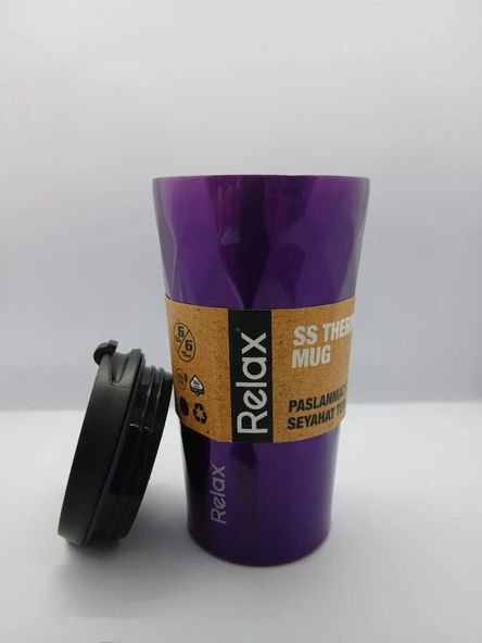 RELAX SS THERMOSS MUG PASLANMAZ ÇELİK SEYAHAT TERMOSU 350 ML - 3