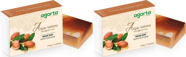 Agarta El Yapımı Doğal Sabun 150GR Argan (2 Li Set) - 1