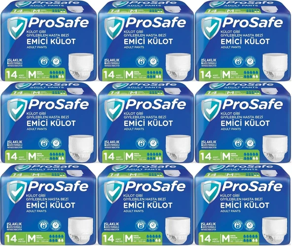 Prosafe Emici Külot Hasta Bezi M - Orta - Medium 126 Adet (9PK*14) ürün görseli