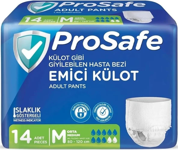 Prosafe Emici Külot Hasta Bezi M - Orta - Medium 84 Adet (6PK*14) - 2