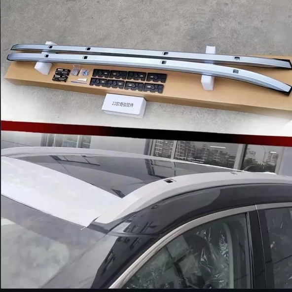 Nissan Qashqai tavan kenar rayı çıtası oem krom 2023+ sonrası uyumlu