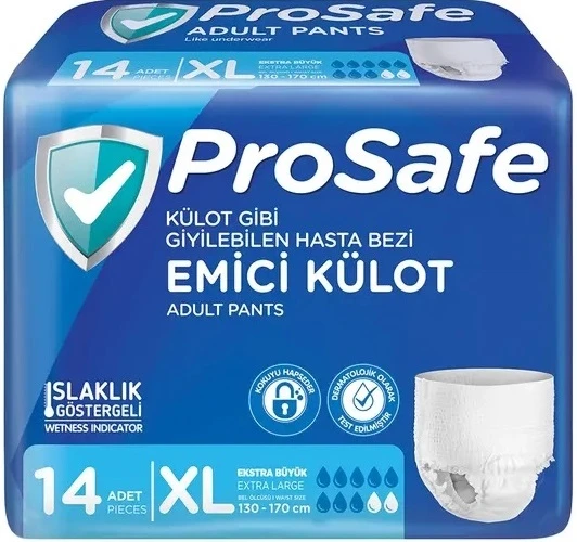 Prosafe Emici Külot Hasta Bezi XL - Ekstra Büyük - Extra Large 168 Adet (12PK*14) - 2