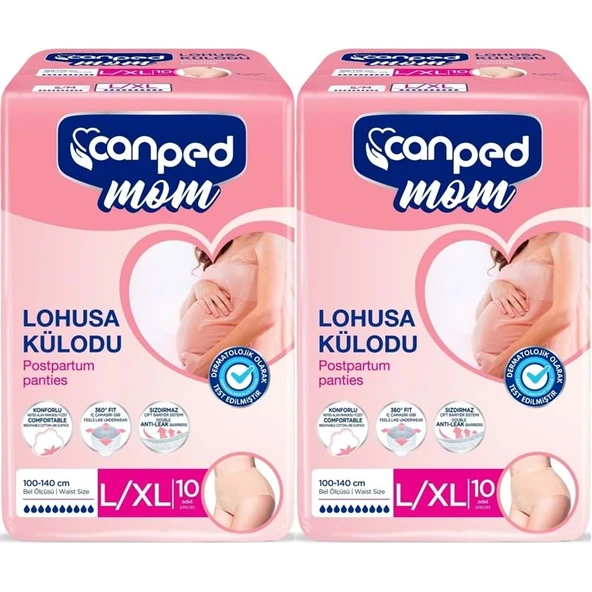 Canped Mom Lohusa Külodu - Külot Bez L - Large - Büyük / XL - Extra Large - 20 Adet (2PK*10) ürün görseli 1