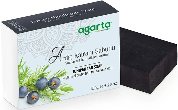 Agarta El Yapımı Doğal Sabun 150GR Ardıç Katranı (4 Lü Set) - 2