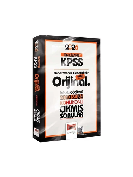 Yargı Yayınları 2026 KPSS Ön Lisans GK-GY Orijinal 2010-2024 Konu Konu Çıkmış Sorular