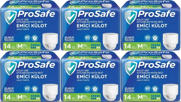 Prosafe Emici Külot Hasta Bezi M - Orta - Medium 84 Adet (6PK*14)
