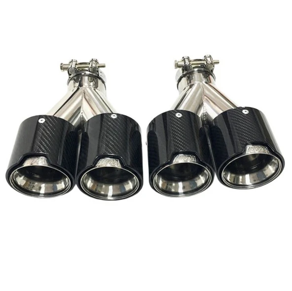Akrapoviç Ekzoz Ucu Parlak Karbon M Logolu 90mm Set Universal