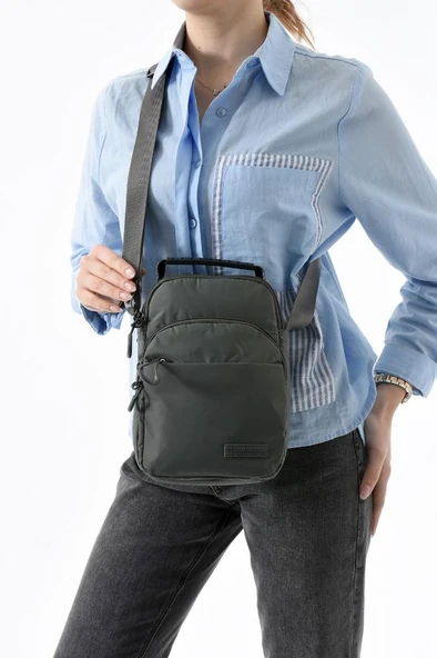 571 Collection Paraşüt Kumaş Unisex Postacı Çanta Elde Tutma Çapraz Askılı Omuz Çantası 25*15 Cm - 3