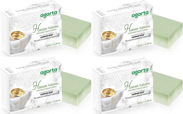 Agarta El Yapımı Doğal Sabun 150GR Hamam (4 Lü Set) - 1