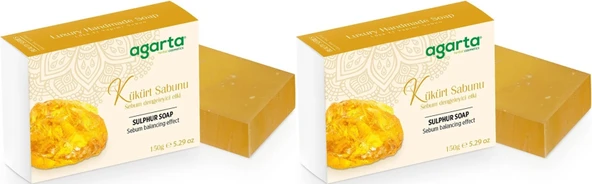 Agarta El Yapımı Doğal Sabun 150GR Kükürt (2 Li Set) - 1