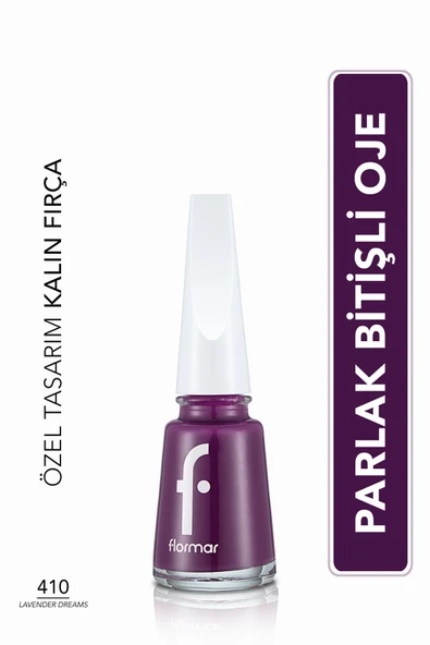 Klasik Parlak Bitişli Yüksek Pigmentli Oje - Nail Enamel- 410 Lavender Dreams New- 8682536036016