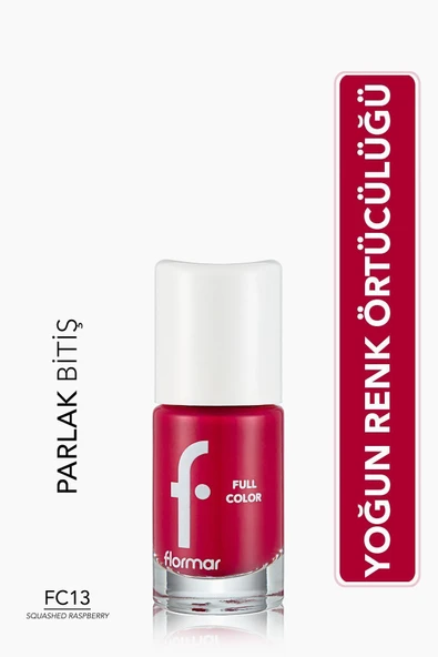 Yoğun Pigmentli Parlak Oje-full Color Nail Enamel-fc13 Squashed Raspberry -8690604310494