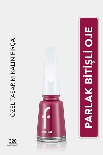Klasik Parlak Bitişli Yüksek Pigmentli Oje -nail Enamel- 320 Rose Taboo New- 8682536035897 ürün görseli