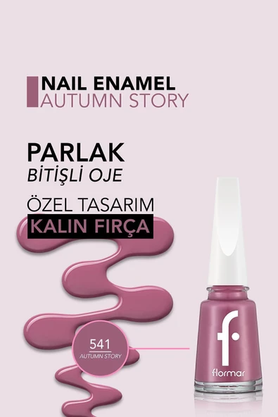 Klasik Parlak Bitişli Yüksek Pigmentli Oje - Nail Enamel -541 Autumn Story- 8682536047845 - 5