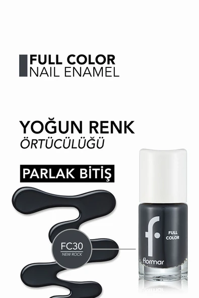 Yoğun Pigmentli Parlak Oje-full Color Nail Enamel-fc30 New Rock-8690604310661 - 5