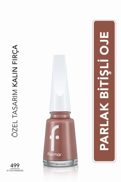 Klasik Parlak Bitişli Yüksek Pigmentli Oje - Nail Enamel -499 Is Thıs Paradıse New- 8682536036320