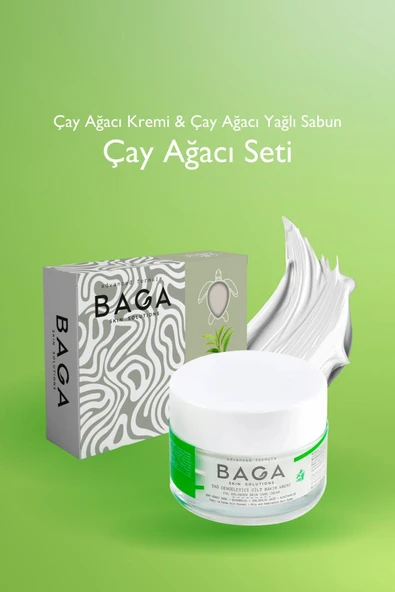 Çay Ağacı Krem &Çay Ağacı Yağlı Sabun Set