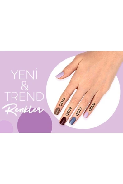 Oje - Quick Dry Nail Enamel Qd21 Blackstar Red 34000009-qd21 - 3