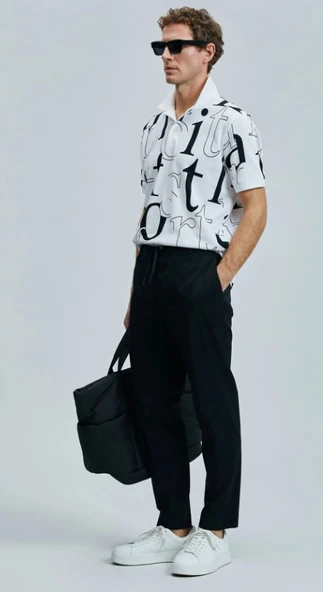 Lufian 111190336 Glen Smart Erkek Chino Pantolon Slim Fit Erkek Pantolon - Resim 5