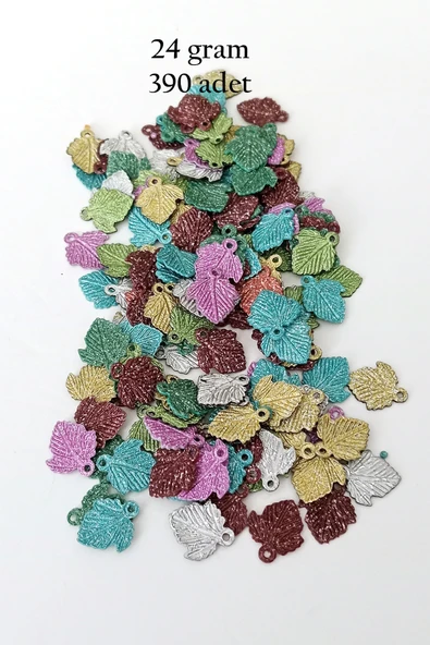 Oya Abiye Bileklik Kolye Pleksi Metalik Plastik Pul Karma Renk 24 gram 390 adet - BNC559