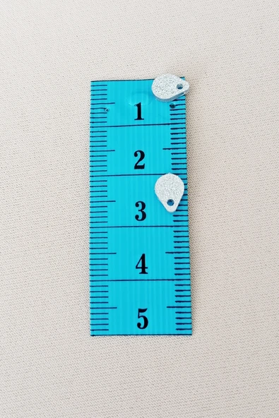 Oya Abiye Bileklik Kolye Pleksi Metalik Plastik Pul Gümüş Renk 24 gram 465 adet - BNC569 - 2