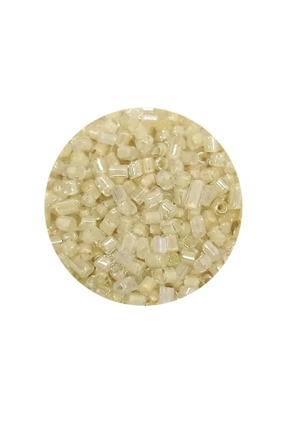 Kesme Cam Boncuk 2mm - 60 Gram - Şeffaf Krem - BNC387 - 2