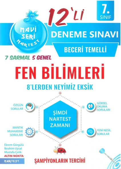 Nartest 7.Sınıf Mavi Fen Bilimleri 12li Deneme Sınavı