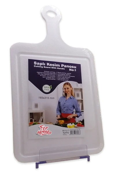 Kesme Tahtası Kaydırmaz Plastik Kesme Sunum Tahtası Pratik Kesim Panosu 165x315 Mm Royaleks-FR-105 - 2