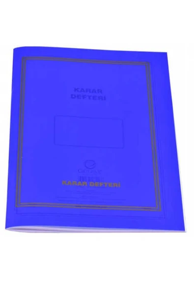 Gülpaş Karar Defteri Plastik Kapak 21x30 cm 40 Yaprak - 1
