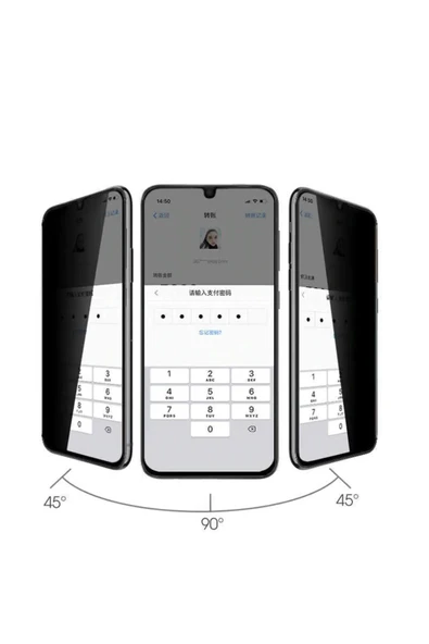 Samsung A31 Uyumlu Hayalet Ekran Gizli Tam Kaplayan Kırılmaz Cam Seramik Ekran Koruyucu Film - 4