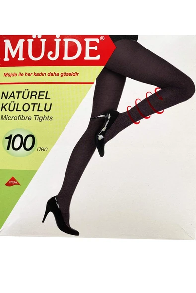 3 Adet Siyah 100 Denye Kalın Külotlu Çorap Opak Naturel Esnek - 2